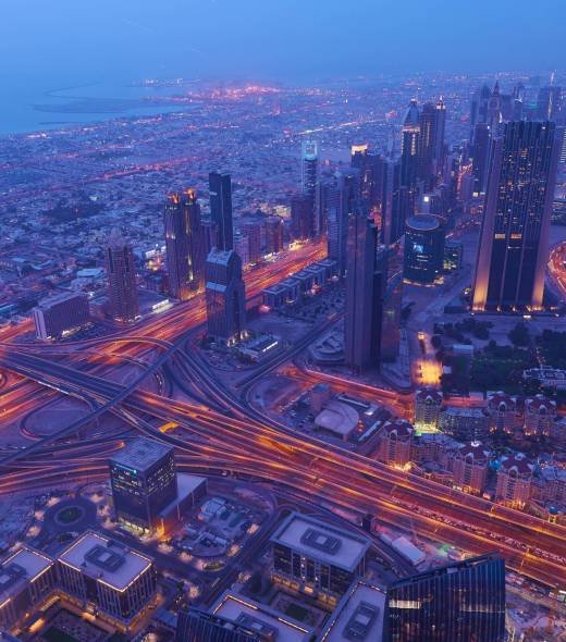 Dubai night skylin Dubai night skyline. Dubai streets by night. Al Yaqoub tower Dubai. Dubai Millennium Plaza. Dubai Sheikh Zayed Road by night. Dubai night view. Dubai cityscape by night. Dubai metro station view.